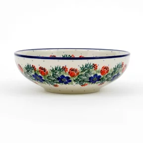 Miska ceramiczna B90 0,5l <br> 1535X Czerwony wianuszek